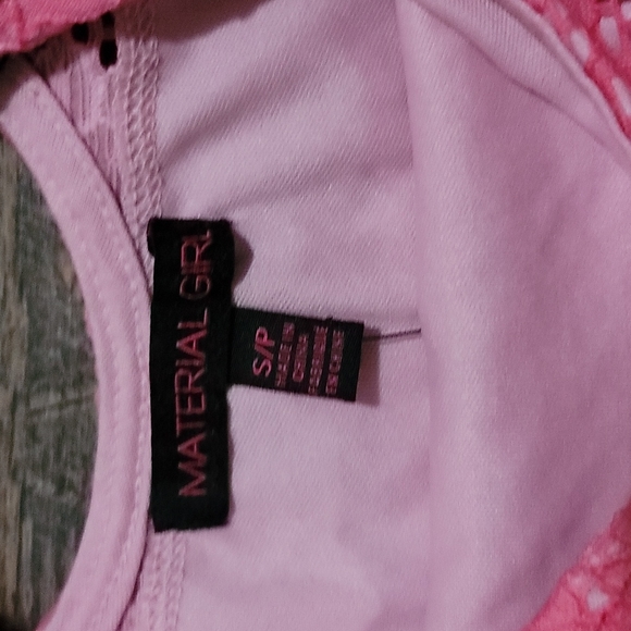 Gently Loved tricolor dress Material Girl small pink Fades to Orange with slip - Picture 4 of 9